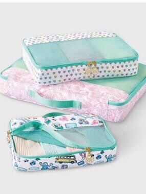 Roller Rabbit x Target Limited Edition 3 PC Teal Packing Cubes